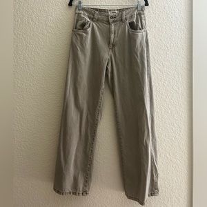 COTTON ON tan low rise baggy jeans